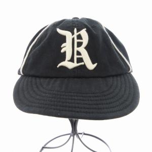 RUGBY RALPH LAUREN タグ付き ロゴパイピングデザインキャップ 野球帽 ライン 帽子 L 黒 ブラック /MM SH OF
