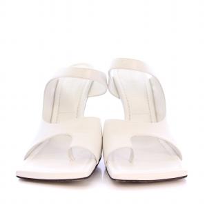 BOTTEGA VENETA ミュール サンダル トング 38 ホワイト