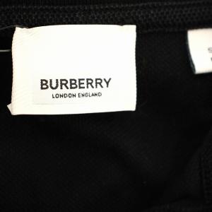 BURBERRY ワッペン コットンピケワンピース 8021969 S ブラック