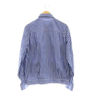 sacai ストライプ柄ジャケット 1 ブルー 21-02493