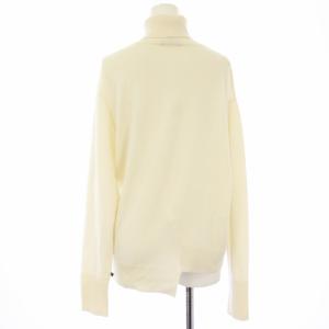 LOUIS VUITTON ニット プルオーバー タートルネック カシミヤ アシンメトリー XS ホワイト RW172B