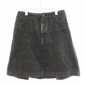 モノグラム デニムスカート 40 グレー