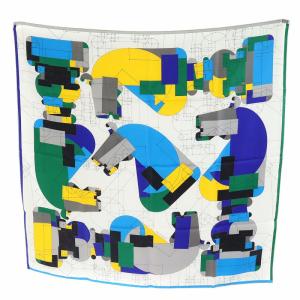 HERMES カレ90 チェックメイト ECHEC AU ROI スカーフ シルク