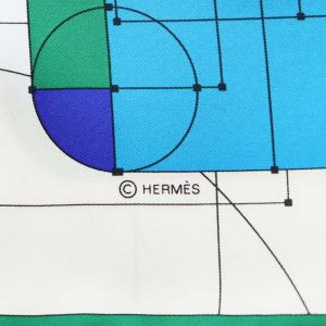 HERMES カレ90 チェックメイト ECHEC AU ROI スカーフ シルク