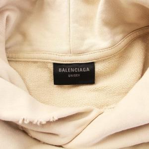 BALENCIAGA Round Hoodie BE NICE ラウンドフーディ プルオーバー ダメージ加工
