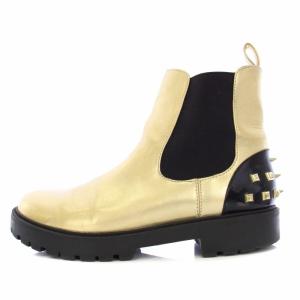 シューズ チェルシーブーツ ショートブーツ スタッズ BIKER GOLD 39 24.5cm ゴールド