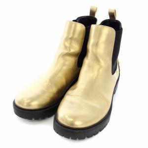 Desigual シューズ チェルシーブーツ ショートブーツ スタッズ BIKER GOLD 39 24.5cm ゴールド