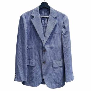  テーラードジャケット シングル M 青 ブルー