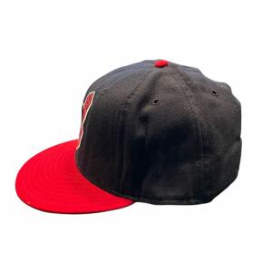 NEW ERA インディアンズ ウール キャップ 刺繍 黒赤 7 8/3 AA