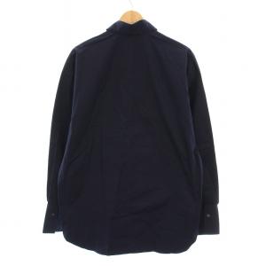 Salvatore Ferragamo シャツ ロゴ刺繍 L ネイビー 143811