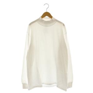 L/S Mock Neck Tee カットソー Tシャツ 長袖 モックネック 1 白 ホワイト /MI