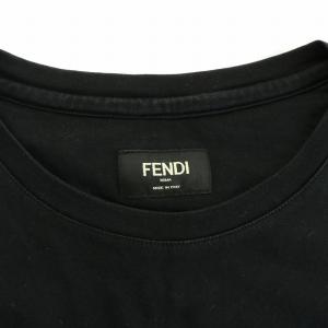 FENDI イタリア製 Tシャツ モンスター スタッズ 48 ブラック FY0722