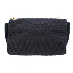 Salvatore Ferragamo ヴァラリボン ショルダーバッグ チェーン ブラック