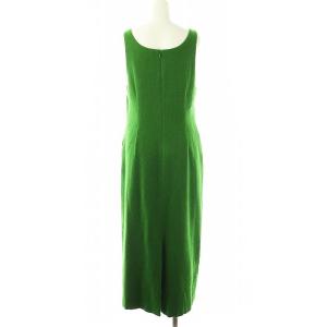 AURALEE WOOL CASHMERE LIGHT TWEED DRESS ワンピース ロング 1 グリーン A22AD04CT