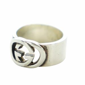 指輪 リング インターロッキング Silver925 ロゴ 19号 シルバー色 GY18 /MQ OH