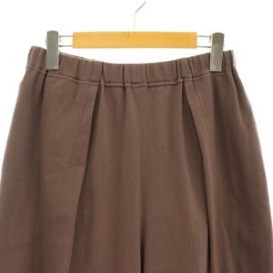 me ISSEY MIYAKE 22AW フロントタックワイドパンツ イージー ブラウン IM24FK543 /DF OS SH