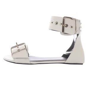 BALENCIAGA フラット ベルト サンダル ストラップ 36 白 ホワイト 579475 /SR20