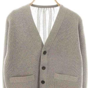 sacai Chalk Stripe Wool Knit Cardigan 3 グレー