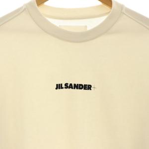 JIL SANDER＋ ロゴプリントコットンスウェット XL オフホワイト