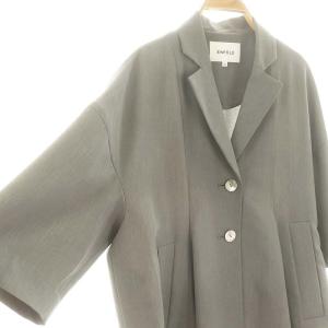 ENFOLD 24SS BOX JACKET 36 グレー