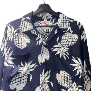 東洋エンタープライズ TOYO ENTERPRISE KAHANAMOKU パイナップル  オープンカラーシャツ M ブラック DK26793