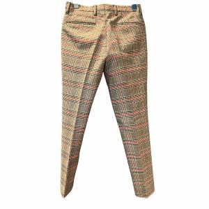 DRIES VAN NOTEN チェックパンツ 千鳥格子 46 ブラウン