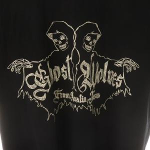 Thee Hysteric XXX THE GHOST WOLVES Tシャツ カットソー 刺繍 ロゴ 半袖 M 黒 ブラック /XK