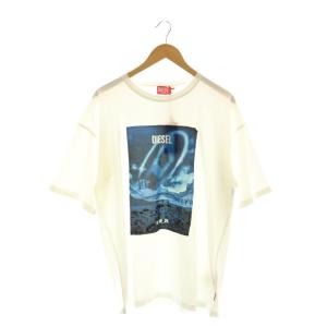 2024 A/WパッチワークプリントTシャツ カットソー 半袖 L 白 ホワイト /AT OS SH