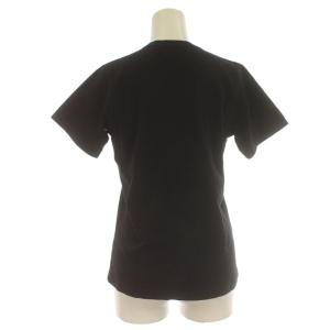 COMME des GARCONS Tシャツ カットソー 半袖 ラメプリント クルーネック 黒 ブラック PN /KW GY99