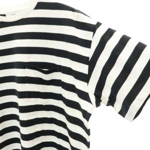 Graphpaper Border S/S Pocket Tee Tシャツ カットソー ボーダー 半袖 1 白 黒 ホワイト
