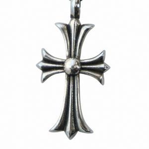 CHROME HEARTS CH クロス ペンダント ネックレス CHプラス チョークチェーン Silver925