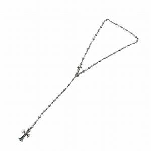 CHROME HEARTS CH クロス ペンダント ネックレス CHプラス チョークチェーン Silver925