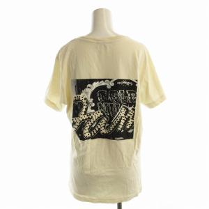 Tシャツ カットソー 半袖 ロゴ バックプリント アイボリー 93243 /EE