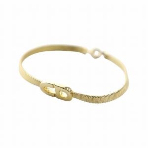 ブレスレット バングル アクセサリー CD ロゴ ゴールドカラー 金色 GY18 /MQ OH
