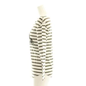 MADISONBLUE 24SS BOAT NECK 3/4 SLEEVE TEE BORDER カットソー ボーダー ロゴ S