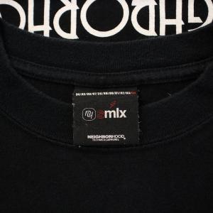 NEIGHBORHOOD Tシャツ 半袖 クルーネック ロゴ バックプリント S 黒 ブラック /BB
