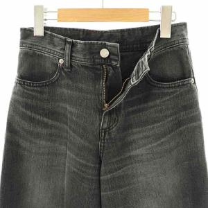 HYSTERIC GLAMOUR KINKY JEANS 24AW デニムワイドパンツ XS ブラック