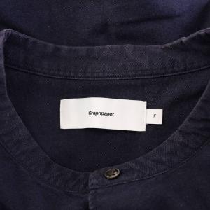 Graphpaper Oxford Oversized Band Collar Shirt オックスフォート?バンドカラーシャツ