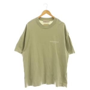 ロゴ オーバーサイズ 半袖Tシャツ カットソー L  黄緑 イエローグリーン /SS OS