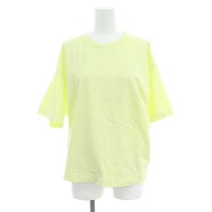 オーガニックコットンTシャツ RON HERMAN別注 カットソー 五分袖 クルーネック 1 S 黄 イエロー