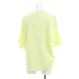 AURALEE オーガニックコットンTシャツ RON HERMAN別注 カットソー 五分袖 クルーネック 1 S 黄 イエロー
