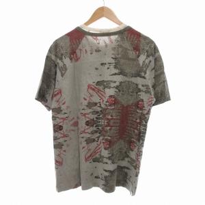 C.P. COMPANY プリントTシャツ レイヤードネック 半袖 170 グレー系 /UO