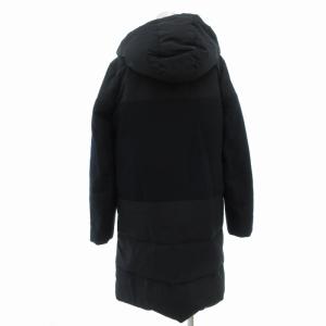 Theory NURVE COMBO PUFFER ダウンコート ロング ジップアップ S 紺 ネイビー 9309614