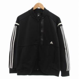 adidas 美品 ヘザー ウォームアップ ジャケット パンツ セットアップ L ブラック /UO