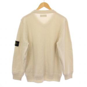 STONE ISLAND ラムズウールVネックニットレギュラーフィット セーター L ライトグレー 7915533A3