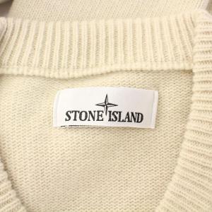 STONE ISLAND ラムズウールVネックニットレギュラーフィット セーター L ライトグレー 7915533A3