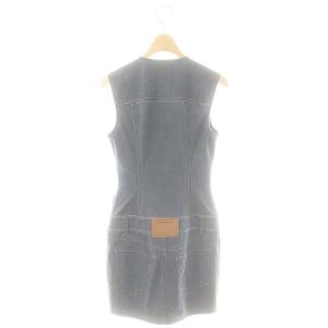 alexanderwang デニムミニドレス ワンピース ノースリーブ 0 ネイビー /DO OS