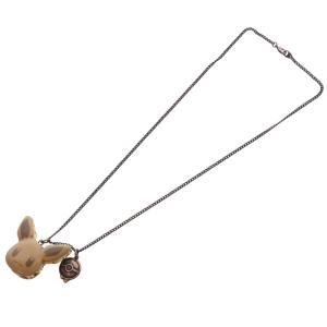 Q-POT Pokemon クリーミーマカロン ネックレス イーブイ ペンダント ブラウン /YO10