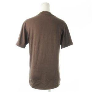 GUCCI Tシャツ カットソー Vネック 半袖 コットン ストレッチ S 茶 ブラウン /AO2 GY18