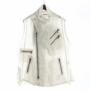 JULIUS 22AW マルチポケット ジレ ナイロン 3 グレー 787VEM1